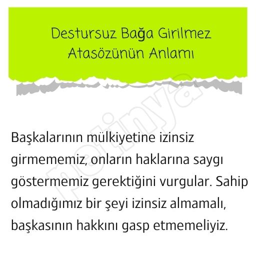 Destursuz Bağa Girilmez Atasözünün Anlamı