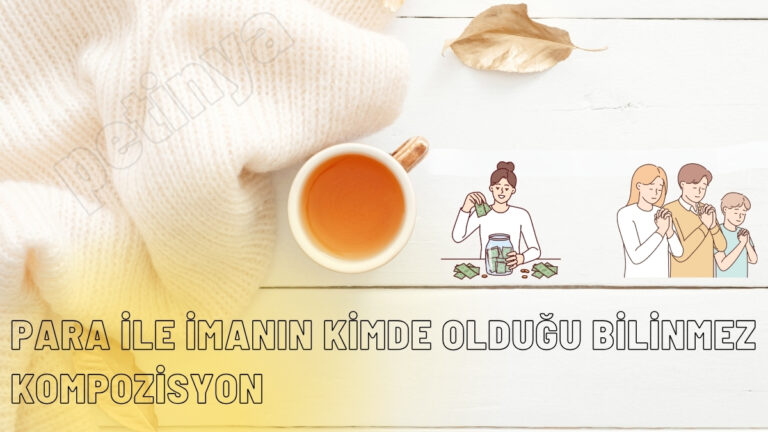 Para İle İmanın Kimde Olduğu Bilinmez Kompozisyon