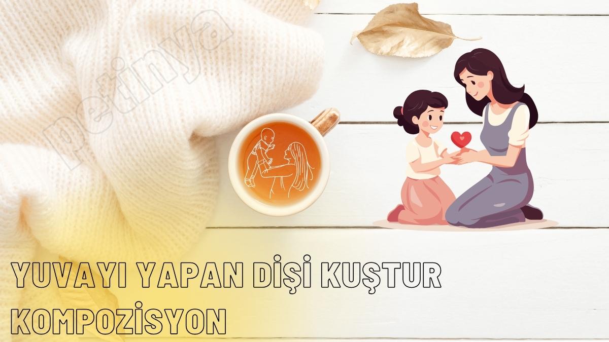 Yuvayı Yapan Dişi Kuştur Kompozisyon