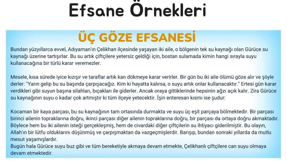 Efsane Örnekleri 2