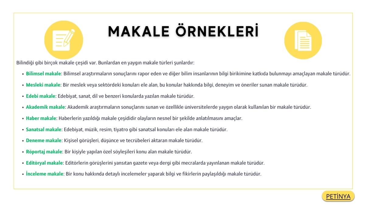 makale ornekleri makale turkeri makale cesitleri