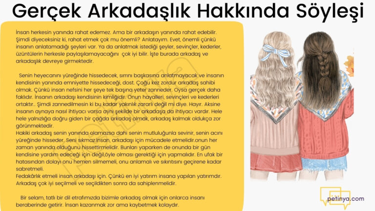 Gerçek Arkadaşlık Hakkında Söyleşi