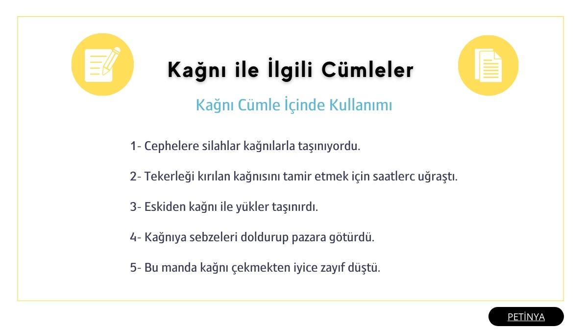 kagni ile ilgili cumleler