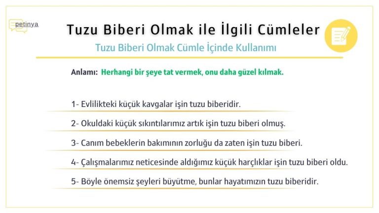 tuzu biberi olmak ile ilgili cumleler