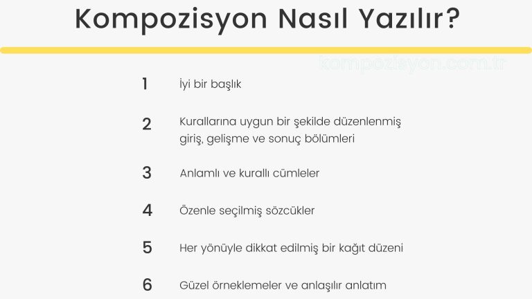 Kompozisyon Nasıl Yazılır?